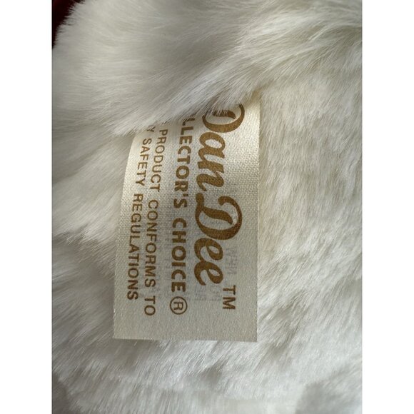 Dan Dee 20” Teddy Bear 2002 Holiday Christmas White Plush Stuffed Animal Tags - Picture 11 of 13